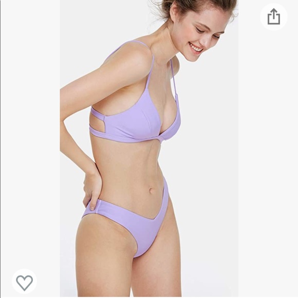 NWT Purple Padded Bikini Top and Bikini Bottoms - Picture 3 of 7